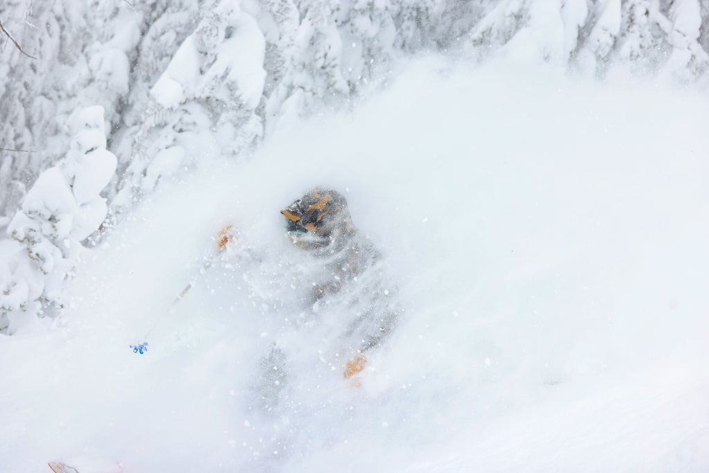 Crested Butte_Skier in deep snow_(c): Taylor Ahearn