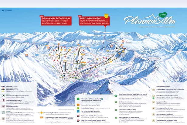 Pistenplan Planneralm