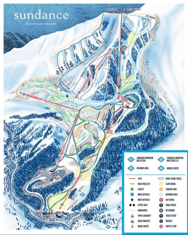 Pistenplan Sundance