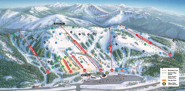 Boreal Mountain Resort Trail Map