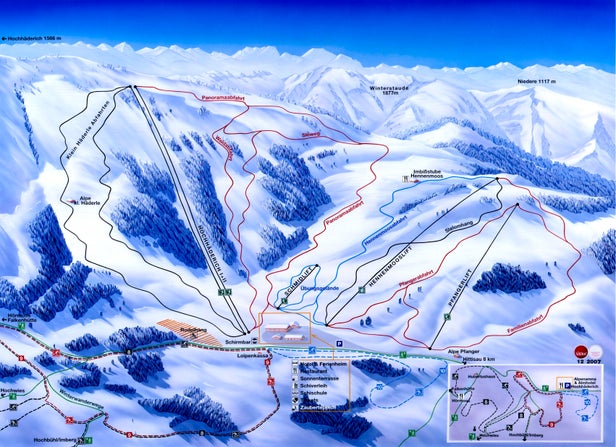 Alpenarena Hochhäderich Mapa zjazdoviek