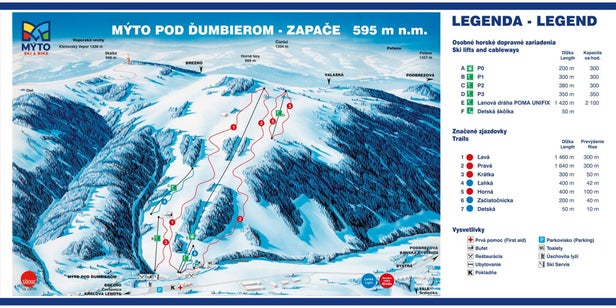 Mýto Ski & Bike Mapa sjezdovek