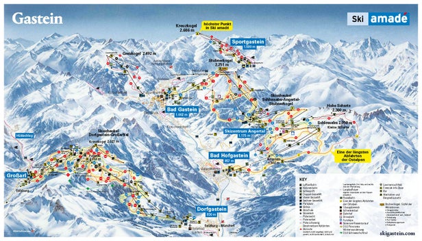 Plan des pistes - Bad Gastein - Graukogel