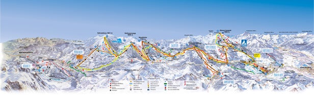 Pistenplan Hochkönig - Maria Alm - Dienten - Mühlbach