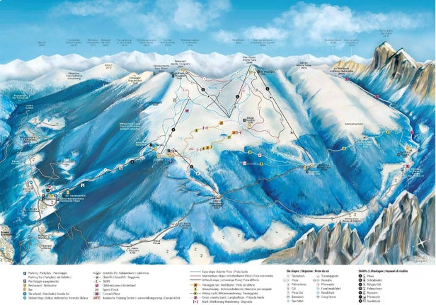 Plose - Bressanone Mapa zjazdoviek