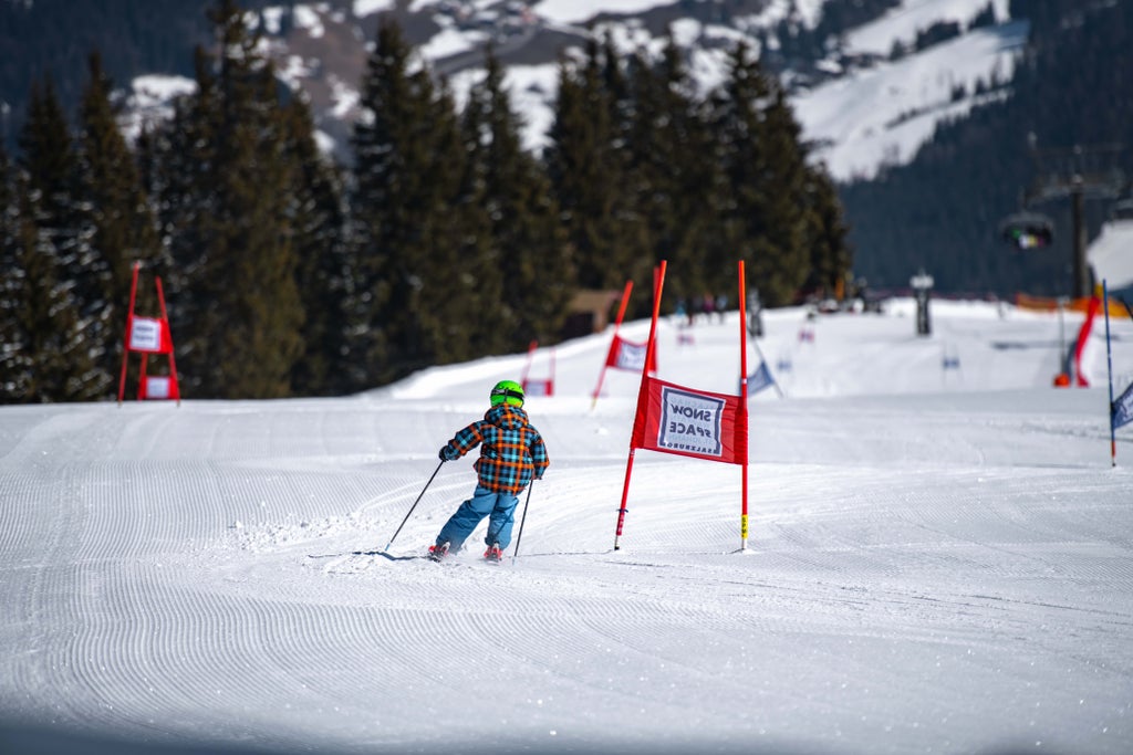 18 snowspacesalzburg winter zeitmessstrecke kind rennen