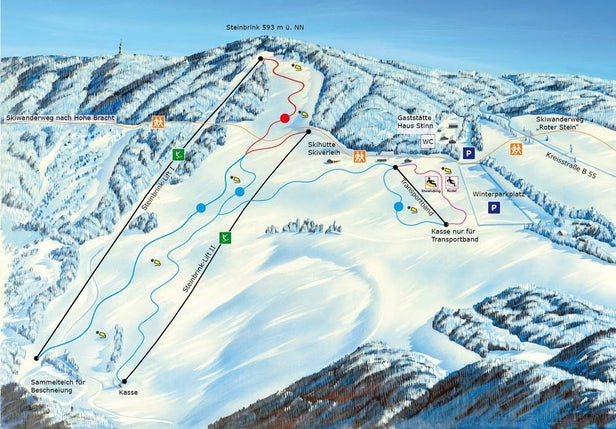 Olpe Fahlenscheid Mapa zjazdoviek