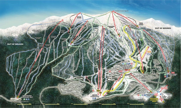 Big White Mapa sjezdovek