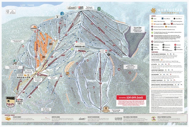 Pistenplan Northstar California