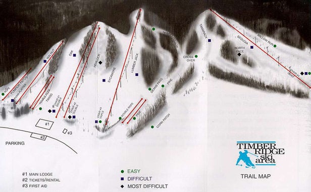 Pistenplan Timber Ridge