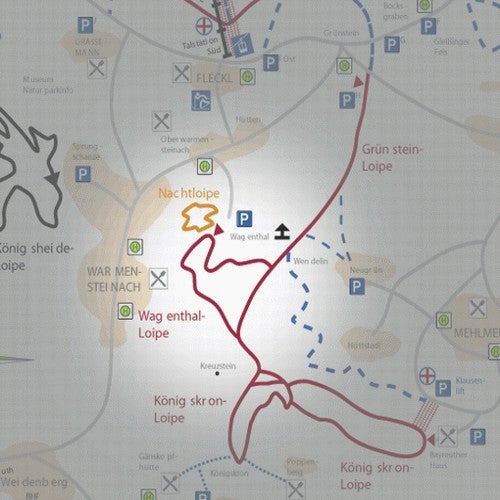 Oberwarmensteinach Mapa sjezdovek