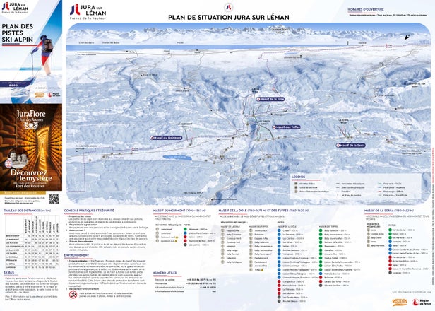 Les Rousses Mapa sjezdovek