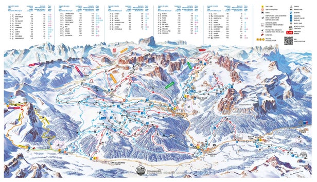 Plan des pistes - Alta Badia