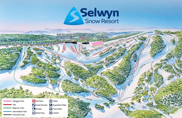 Plan des pistes - Selwyn Snowfields