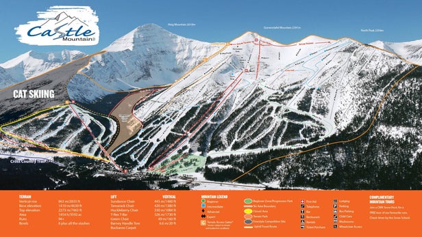 Castle Mountain Trail Map