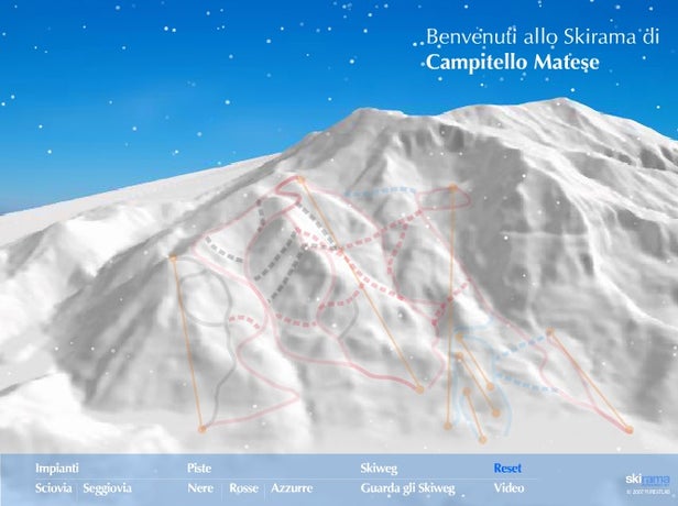 Pistenplan Campitello Matese