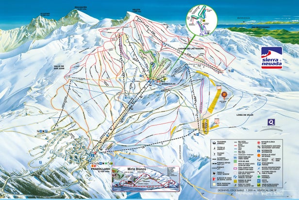 Sierra Nevada Piste Map