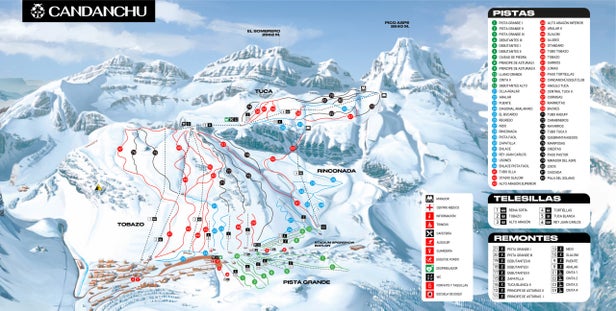 Pistenplan Candanchú