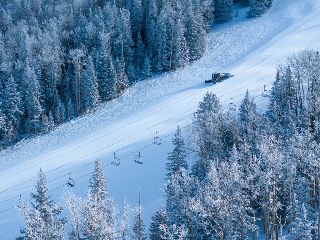 Drone Shot of Snow Cat at Snowbowl - Courtesy of Arizona Snowbowl