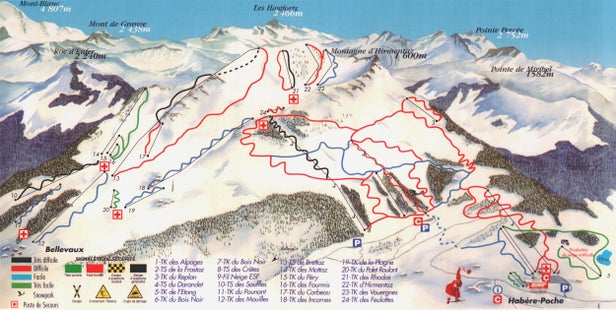 Pistenplan Les Habères