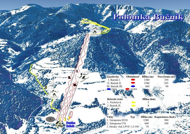 Polomka Piste Map