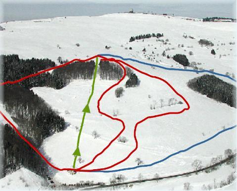 Zuckerfeld Mappa piste