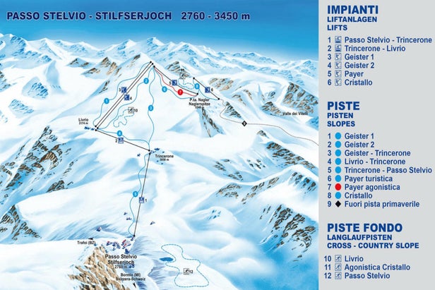 Pistenplan Stilfser Joch