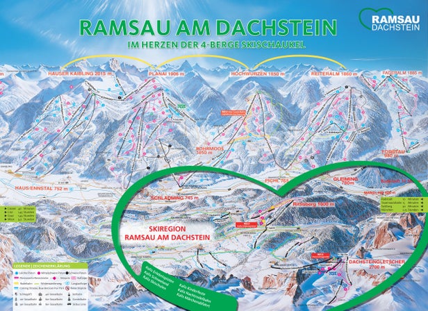 Plan des pistes - Ramsau