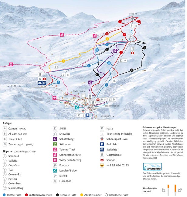 Pistenplan Bivio