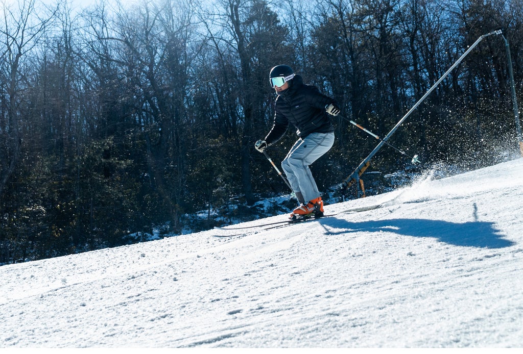 Massanutten_Skier on Groomed Slope_(c): Massanutten Resort