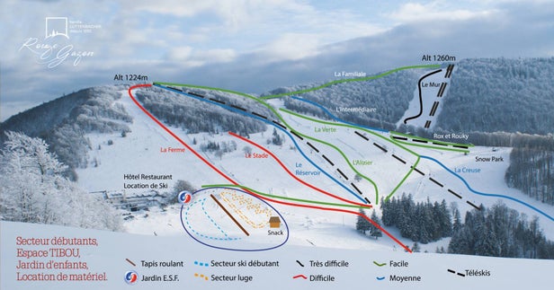 Pistenplan Saint Maurice sur Moselle