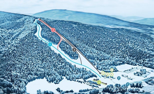 Kasina Ski Mapa zjazdoviek