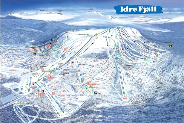 Idre Fjäll Piste Map