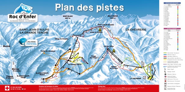 Saint Jean d'Aulps Piste Map