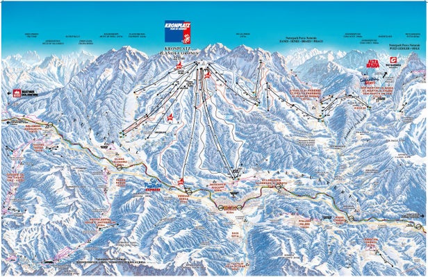 Plan de Corones / Kronplatz Piste Map