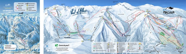 Val d'Allos Mappa piste