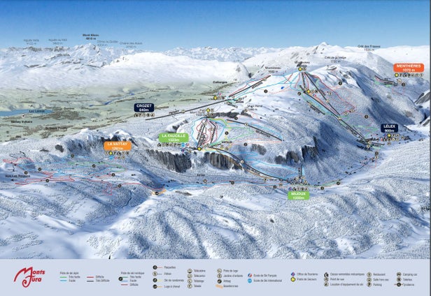 Pistenplan Monts Jura