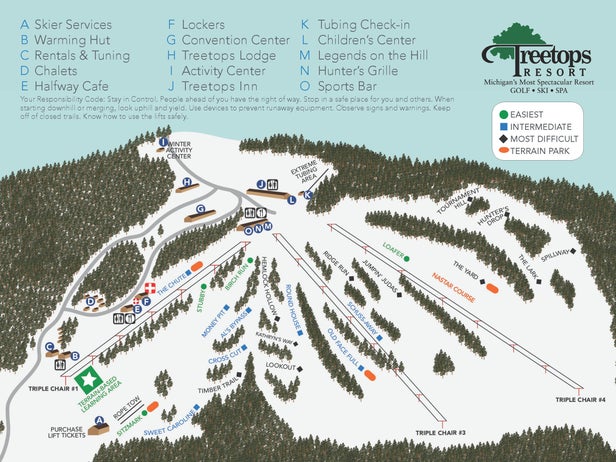 Treetops Resort Trail Map