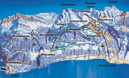 Pistenplan Beckenried - Klewenalp