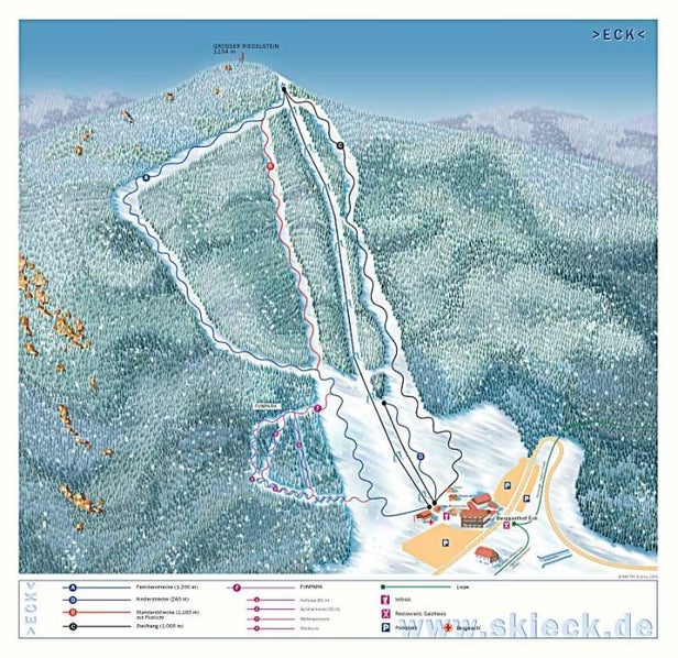 Riedlberg Mapa sjezdovek