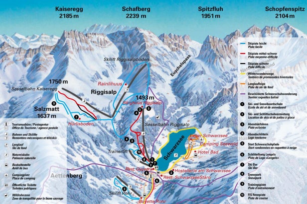 Pistenplan Schwarzsee