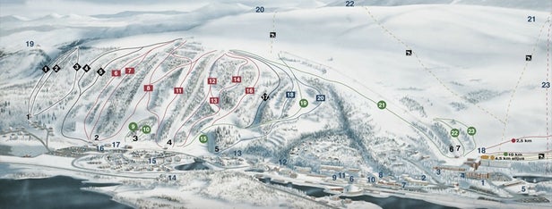 Storlien Piste Map