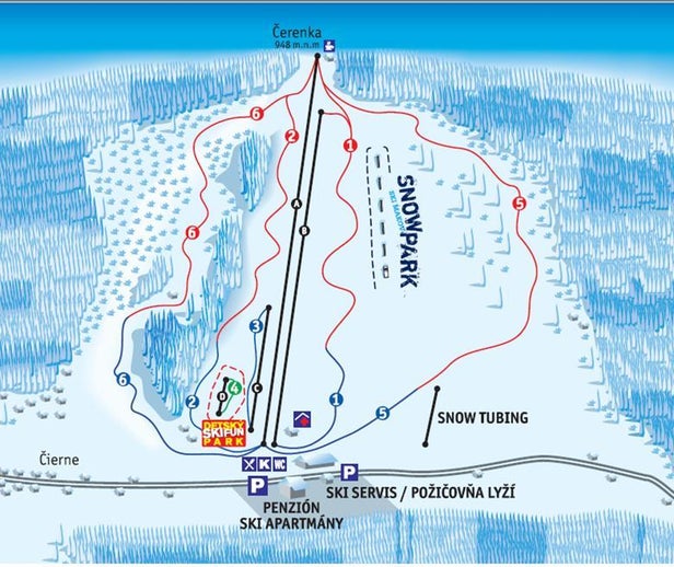 Pistenplan Ski Makov