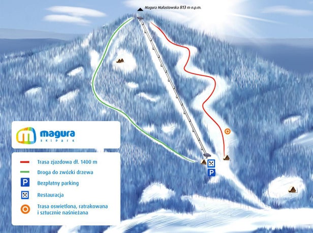 Pistenplan SkiPark Magura