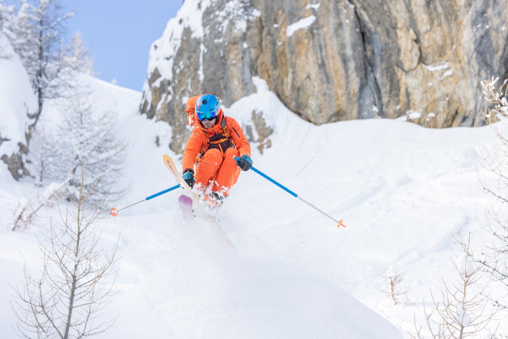 Serre Chevalier_Freeride Powder Grab Trick_(c): Serre Chevalier