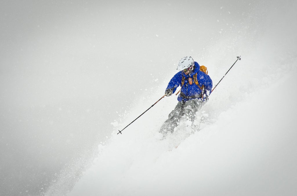 A shot from the ski photography course during the Freeride camp in Abisko, Sweden, by ShiftedExposure