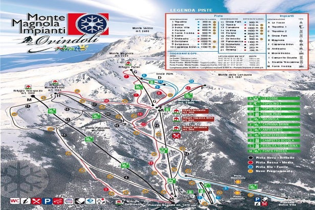 Ovindoli Piste Map