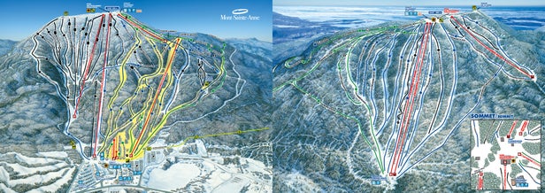 Pistenplan Mont Sainte Anne