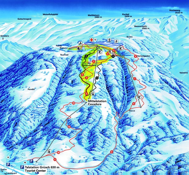 Pistenplan Grüsch-Danusa