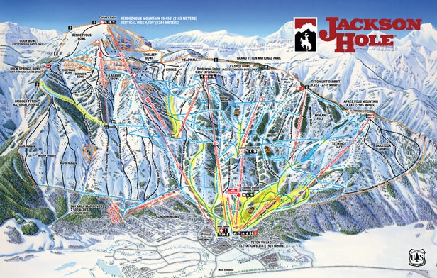 Jackson Hole Mappa piste